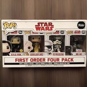 Funko Pop! Star Wars Costco First Order 4 Pack Kylo Exclusive Glows In The Dark